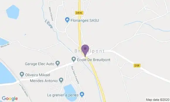 Localisation Breuilpont Ap - 27640