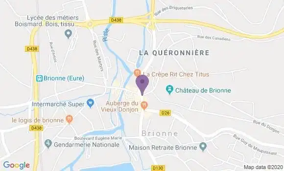 Localisation Brionne - 27800