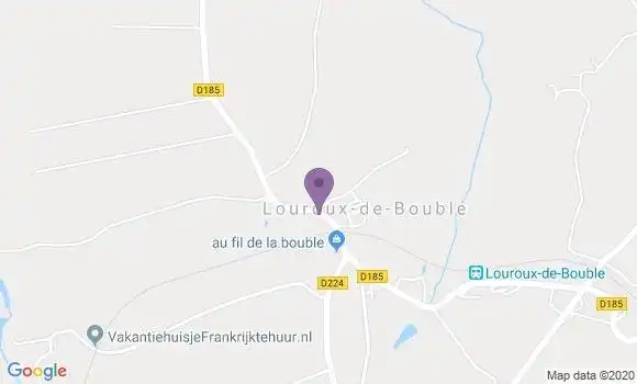 Localisation Louroux de Bouble Bp - 03330