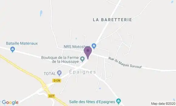 Localisation Epaignes Bp - 27260