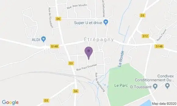 Localisation Etrepagny - 27150