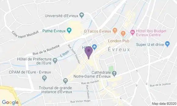 Localisation Evreux R P - 27000