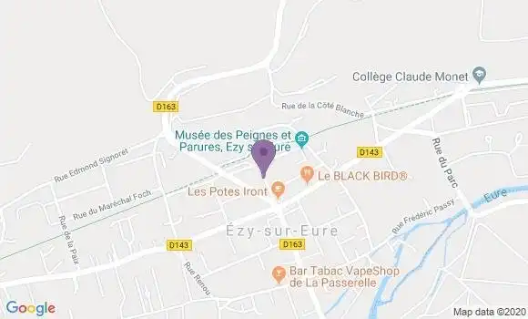 Localisation Ezy sur Eure Bp - 27530