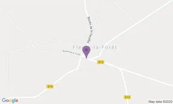 Localisation Fleury la Foret Ap - 27480