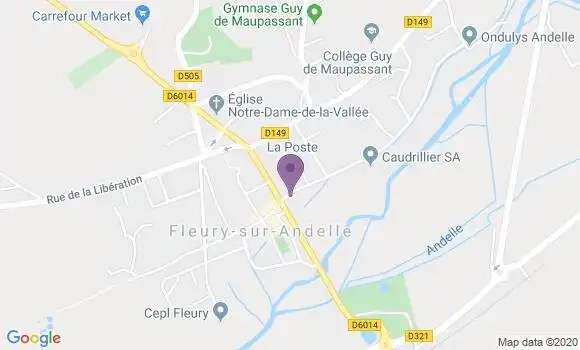 Localisation Fleury sur Andelle Bp - 27380