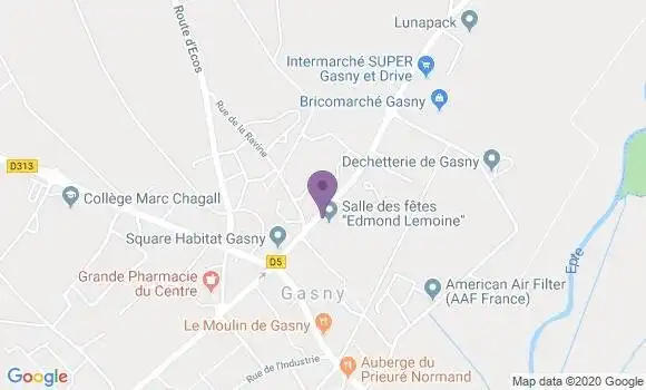 Localisation Gasny - 27620