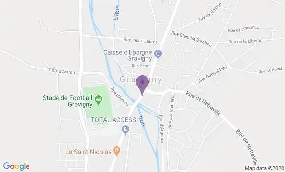 Localisation Gravigny - 27930