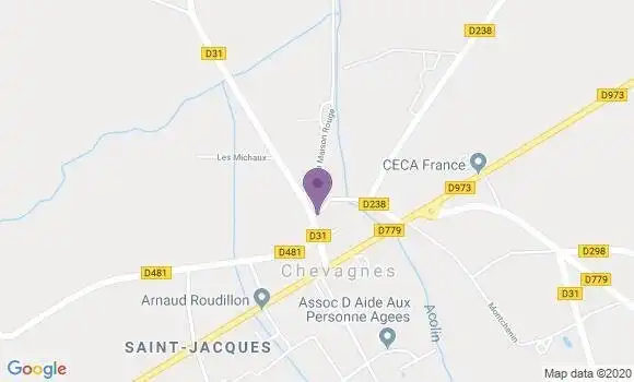 Localisation Lusigny Bp - 03230