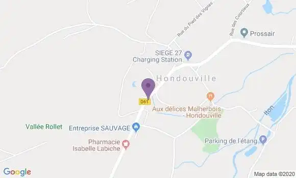 Localisation Hondouville Ap - 27400