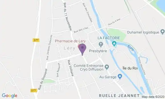 Localisation Lery Bp - 27690