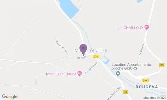 Localisation Mainneville Bp - 27150