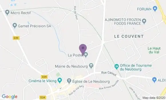 Localisation Le Neubourg - 27110