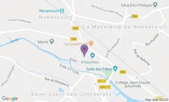 Localisation Nonancourt - 27320