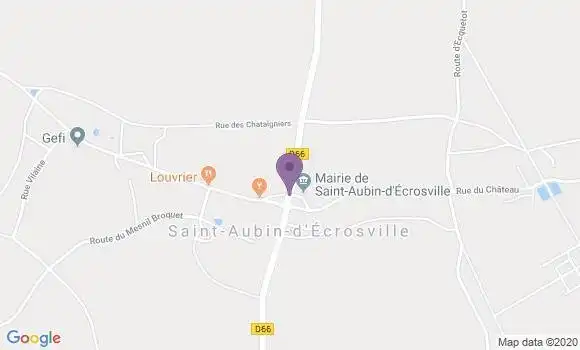 Localisation Saint Aubin d