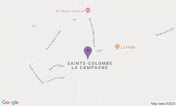 Localisation Sainte Colombe la Commanderie Ap - 27110