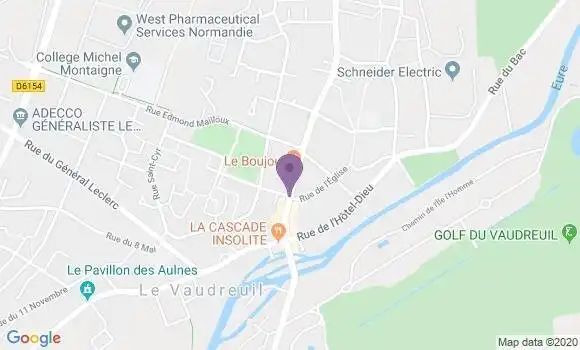 Localisation Le Vaudreuil Bp - 27100