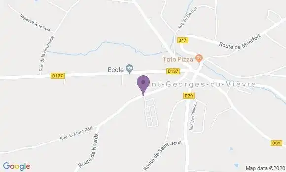 Localisation Saint Georges du Vievre Bp - 27450