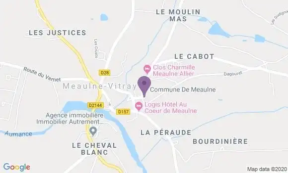 Localisation Meaulne Bp - 03360