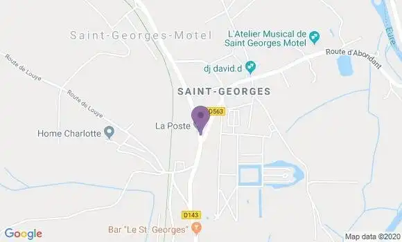 Localisation Saint Georges Motel Bp - 27710