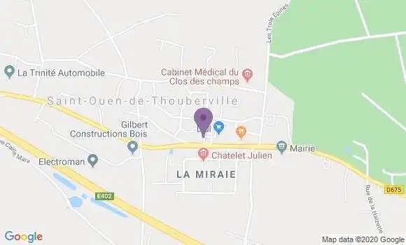 Localisation Saint Ouen de Thouberville Bp - 27310