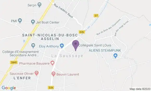 Localisation La Saussaye Ap - 27370