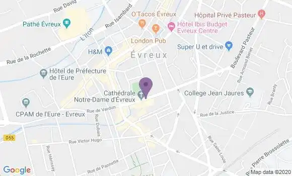 Localisation Evreux Navarre Ap - 27000