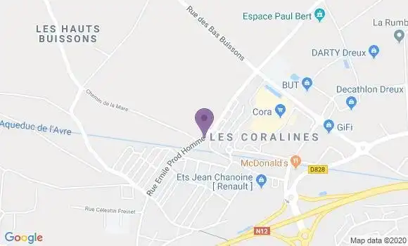 Localisation Dreux la Tour Ronde Apc - 28100