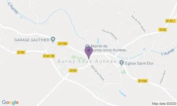 Localisation Aunay sous Auneau Bp - 28700