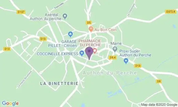 Localisation Authon du Perche - 28330
