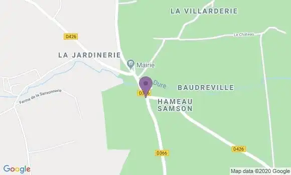 Localisation Baudreville Ap - 28310
