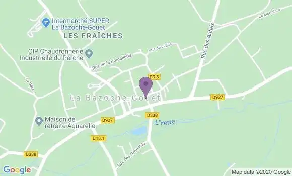 Localisation La Bazoche Gouet Bp - 28330