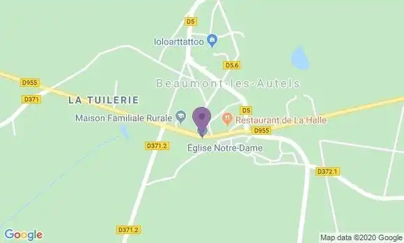 Localisation Beaumont les Autels Ap - 28480