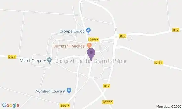 Localisation Boisville la Saint Pere Ap - 28150