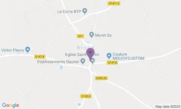 Localisation Broue Bp - 28410