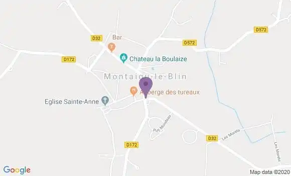 Localisation Montaigu le Blin Ap - 03150