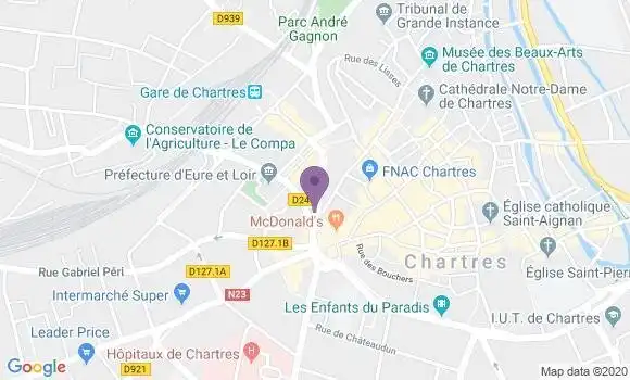 Localisation Chartres les Epars - 28000