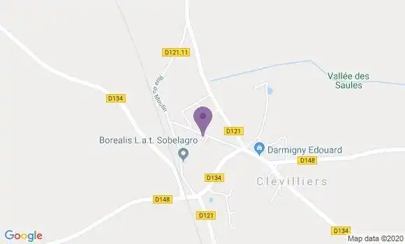 Localisation Clevilliers Apc - 28300