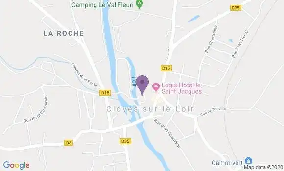 Localisation Cloyes sur le Loir - 28220