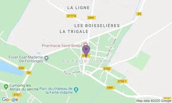 Localisation La Ferte Vidame Bp - 28340