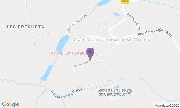 Localisation Montcombroux les Mines Ap - 03130