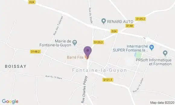 Localisation Fontaine la Guyon Bp - 28190