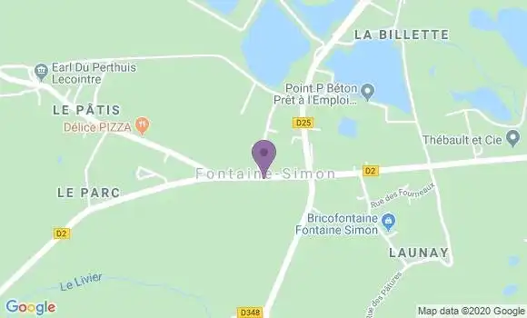 Localisation Fontaine Simon Apc - 28240