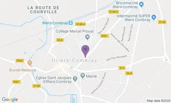 Localisation Illiers Combray - 28120
