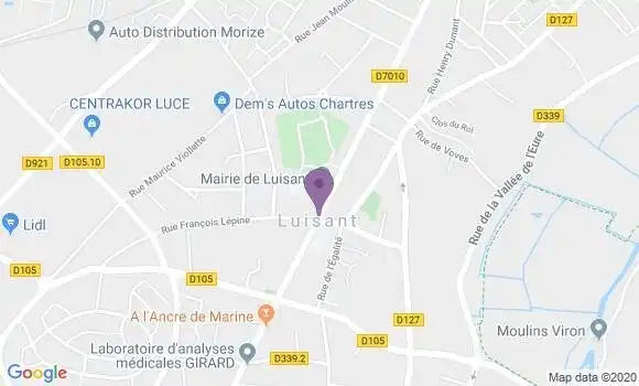 Localisation Luisant - 28600
