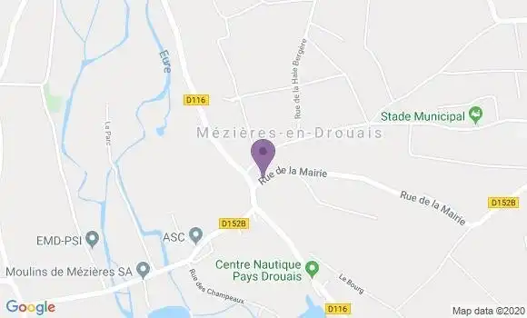 Localisation Mezieres En Drouais Bp - 28500