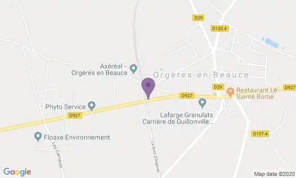 Localisation Orgeres En Beauce - 28140