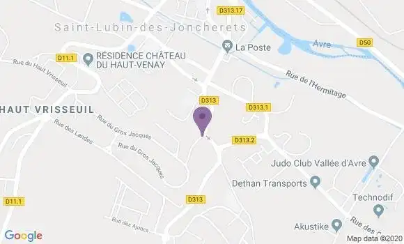 Localisation Saint Lubin des Joncherets - 28350