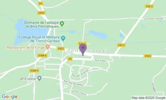 Localisation Thiron Gardais Bp - 28480