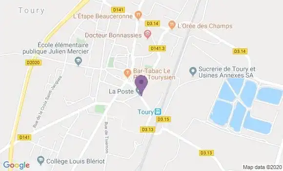 Localisation Toury Bp - 28310