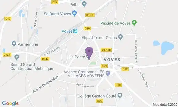 Localisation Voves - 28150